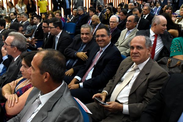 Café Lindenberg, diretor-geral da Rede Gazeta, esteve na posse do desembargador Samuel Meira Brasil Junior como presidente do TRE-ES por Carlos Alberto Silva