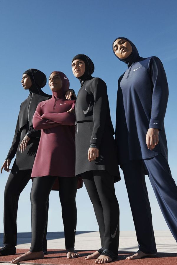 Nike cria linha de uniformes aquáticos inclusiva para mulheres. Crédito: Divulgação