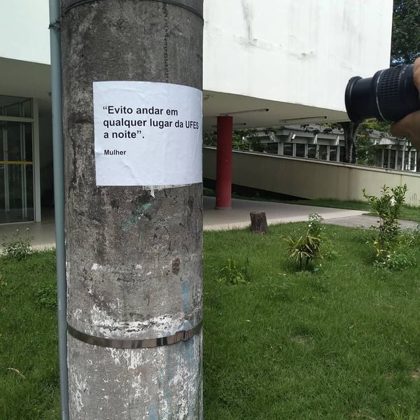 Intervenção urbana feita em Jardim da Penha, Vitória,  mostrando pontos de violência contra a mulher. Faz parte do Mapa da Violência por Geisa Silva