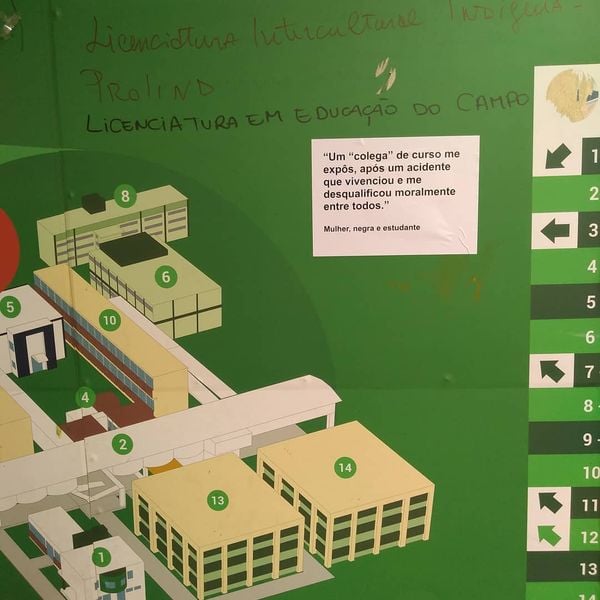 Intervenção urbana feita em Jardim da Penha, Vitória,  mostrando pontos de violência contra a mulher. Faz parte do Mapa da Violência por Geisa Silva