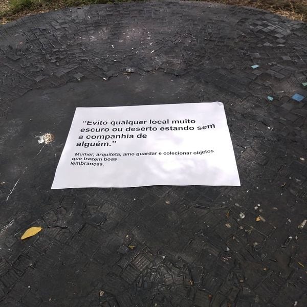 Intervenção urbana feita em Jardim da Penha, Vitória,  mostrando pontos de violência contra a mulher. Faz parte do Mapa da Violência por Geisa Silva