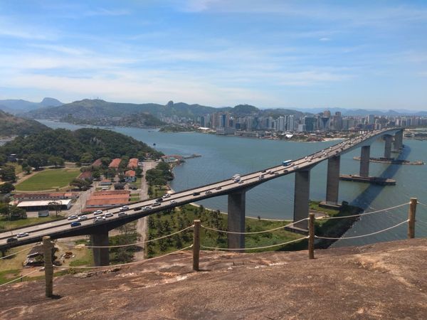 Vista da Pedra da Testa, ponto final da tirolesa. Crédito: Elis Carvalho