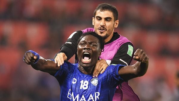O atacante francês Gomiz marcou o gol da vitória do Al-Hilal sobre o Espérance. Crédito: Fifa/Divulgação