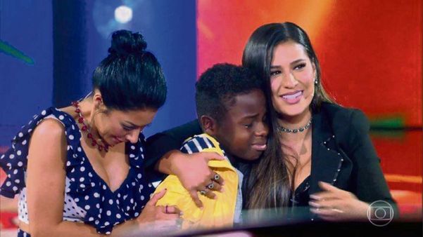 08/01/2019 - The Voice Kids. Jeremias Reis, de 11 anos, cantou “Sementes do Amanhã”, de Gonzaguinha, na audição às cegas. Após virar as três cadeiras, ele escolheu Simone e Simaria e se emocionou. Crédito: Reprodução/TV Globo