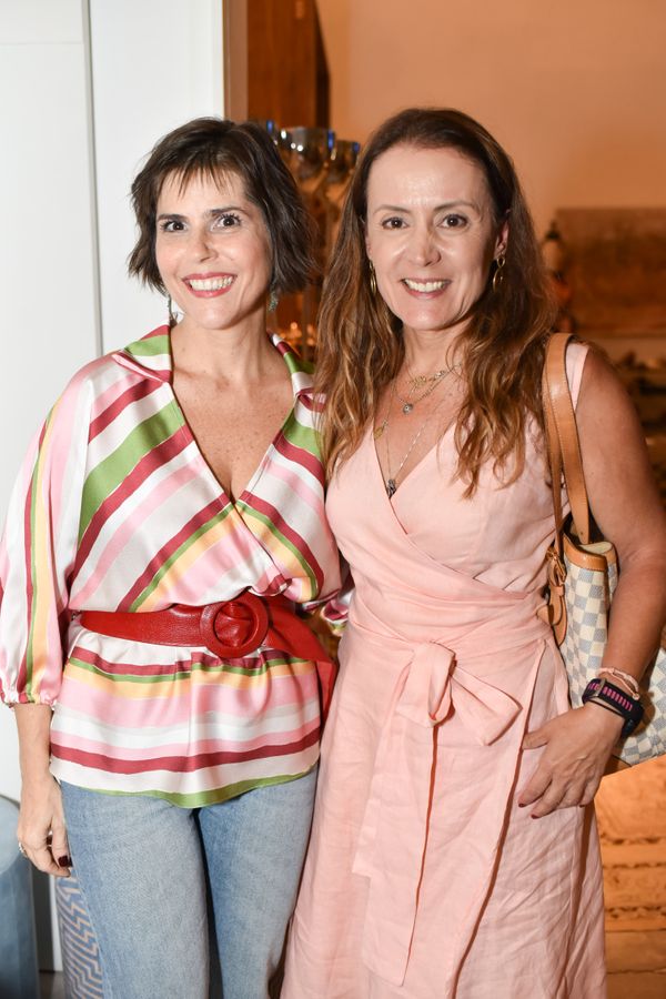Elian Ramile e Juliana Magalhães: noite de moda e arte em Vitória. . Crédito: Mônica Zorzanelli