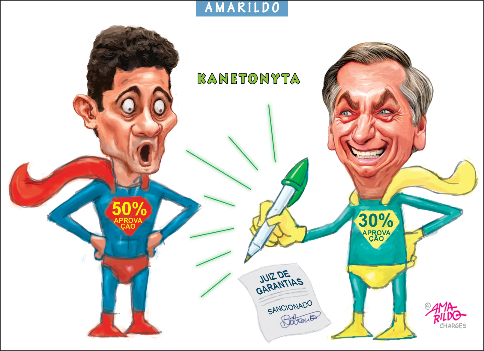 Na charge do Amarildo: Super Moro x Kanetonyta | A Gazeta