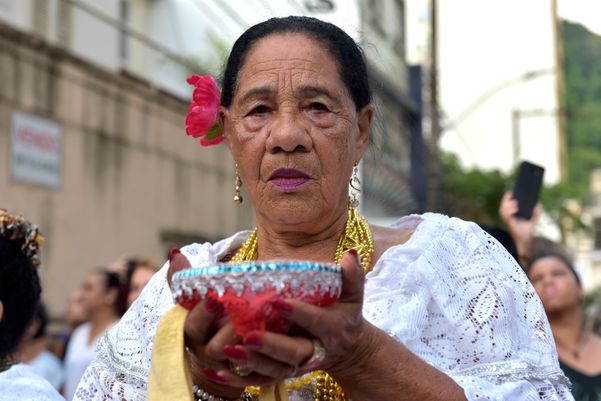 Data: 27/12/2019 - ES - Vitória - Procissão de São Benedito - A caminhada saiu da Igreja do Rosário e foi até a Catedral de Vitória - Editoria: Cidades - Foto: Fernando Madeira - GZ por Fernando Madeira