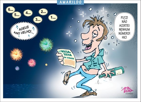 Confira a charge do Amarildo de 01/01/2019. Crédito: Amarildo