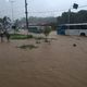 As principais ruas de Itarana ficaram alagadas nesta sexta-feira (3)