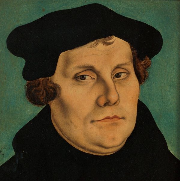 Martinho Lutero, em pintura de  Lucas Cranach