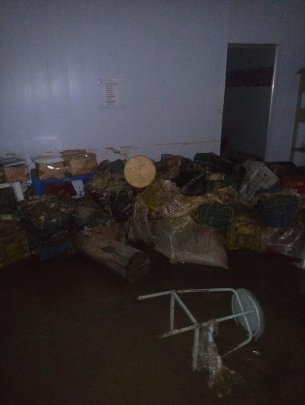 Empresa de Mariola é atingida por forte chuva nesta sexta (3) por Reprodução