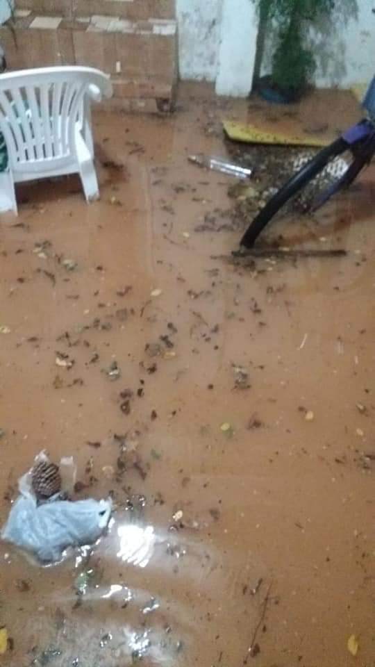 Guaçuí registrou estragos causados pelo grande volume de chuva por PMG