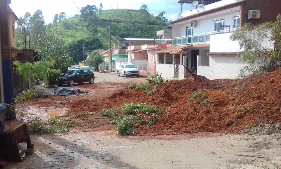 Guaçuí registrou estragos causados pelo grande volume de chuva