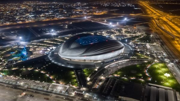 O estádio de Al Wakrah é o primeiro construído do zero que é finalizado para a Copa do Mundo de 2022, no Qatar