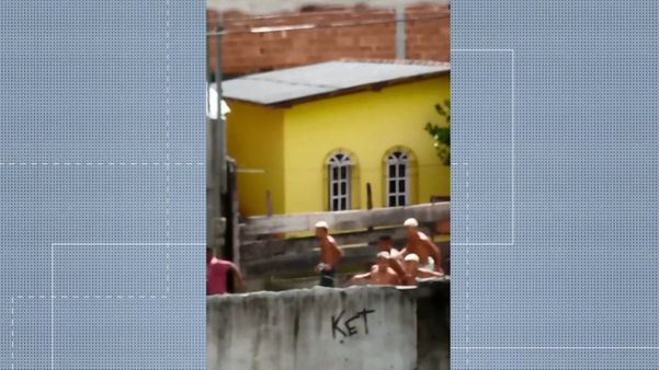 Tiroteio em Primeiro de Maio, Vila Velha. Crédito: Reprodução/ Vídeo VC no ES1