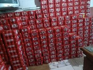 Sefaz aprendeu 550 fardos de cerveja em Pontal do Ipiranga. Crédito: Divulgação/Sefaz