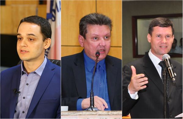 Lorenzo Pazolini, Euclério Sampaio e Dary Pagung: deputados que trocaram de partido em 2019. Crédito: Reprodução