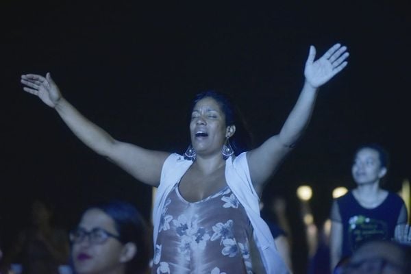 Segundo dia de Jesus Vida Verão na praia de Itapoã, em Vila Velha por Fernando Madeira