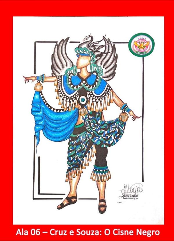 Croquis das fantasias da Unidos de Jucutuquara para o desfile do Carnaval de Vitória 2020 por Divulgação/Unidos de Jucutuquara