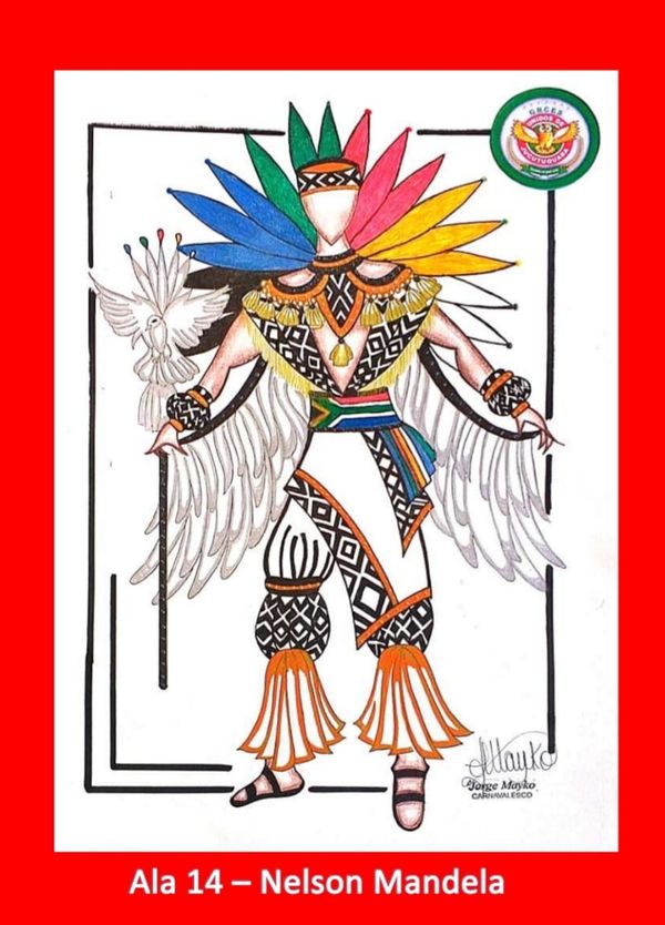 Croquis das fantasias da Unidos de Jucutuquara para o desfile do Carnaval de Vitória 2020 por Divulgação/Unidos de Jucutuquara