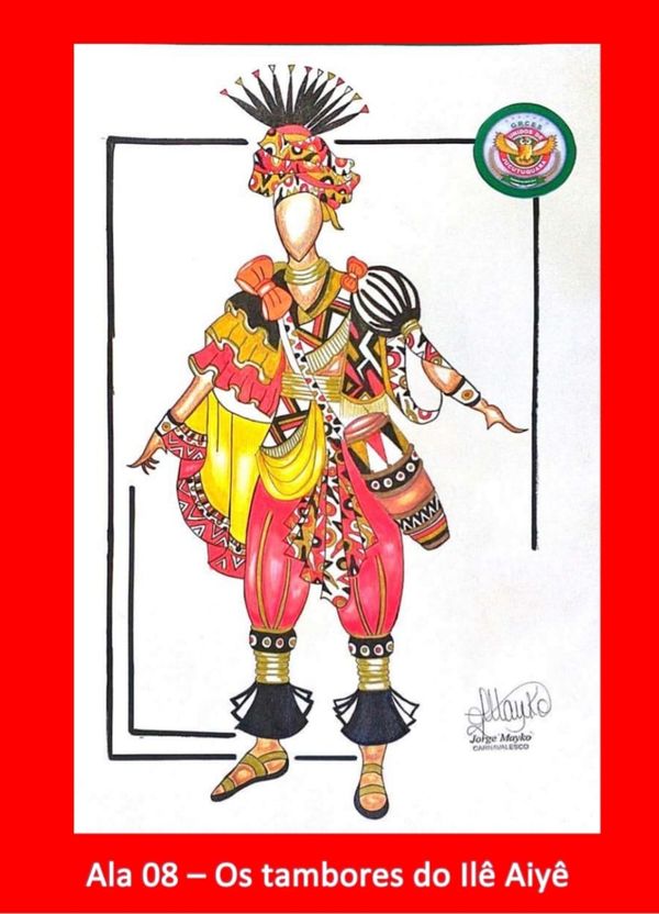 Croquis das fantasias da Unidos de Jucutuquara para o desfile do Carnaval de Vitória 2020 por Divulgação/Unidos de Jucutuquara