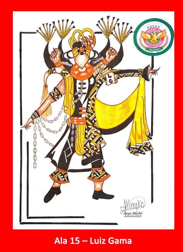 Croquis das fantasias da Unidos de Jucutuquara para o desfile do Carnaval de Vitória 2020 por Divulgação/Unidos de Jucutuquara