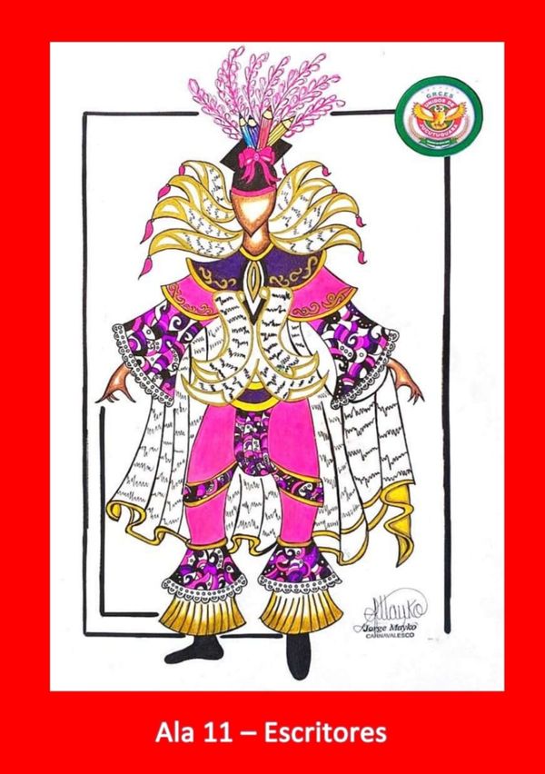 Croquis das fantasias da Unidos de Jucutuquara para o desfile do Carnaval de Vitória 2020 por Divulgação/Unidos de Jucutuquara