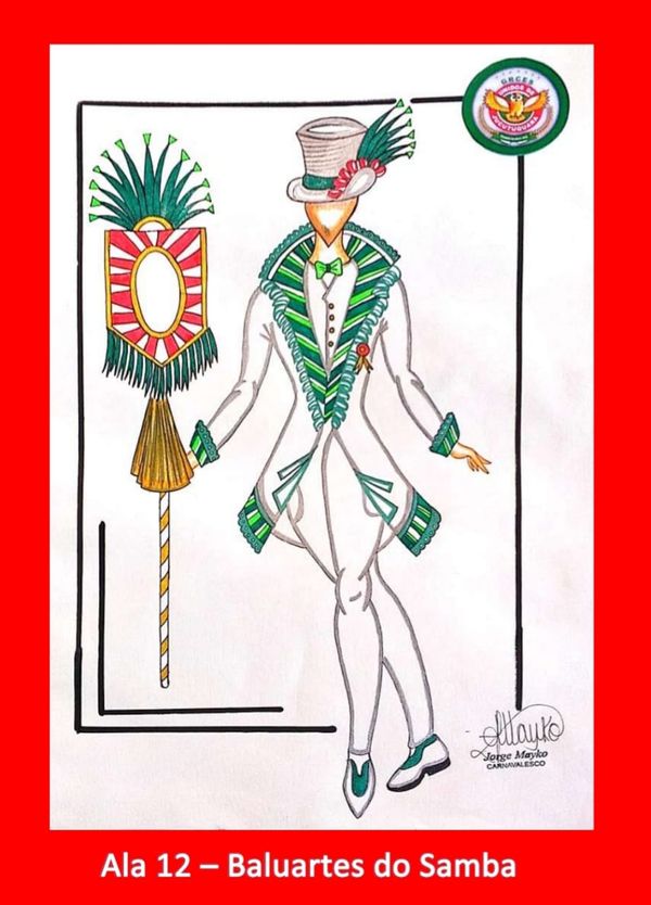 Croquis das fantasias da Unidos de Jucutuquara para o desfile do Carnaval de Vitória 2020 por Divulgação/Unidos de Jucutuquara