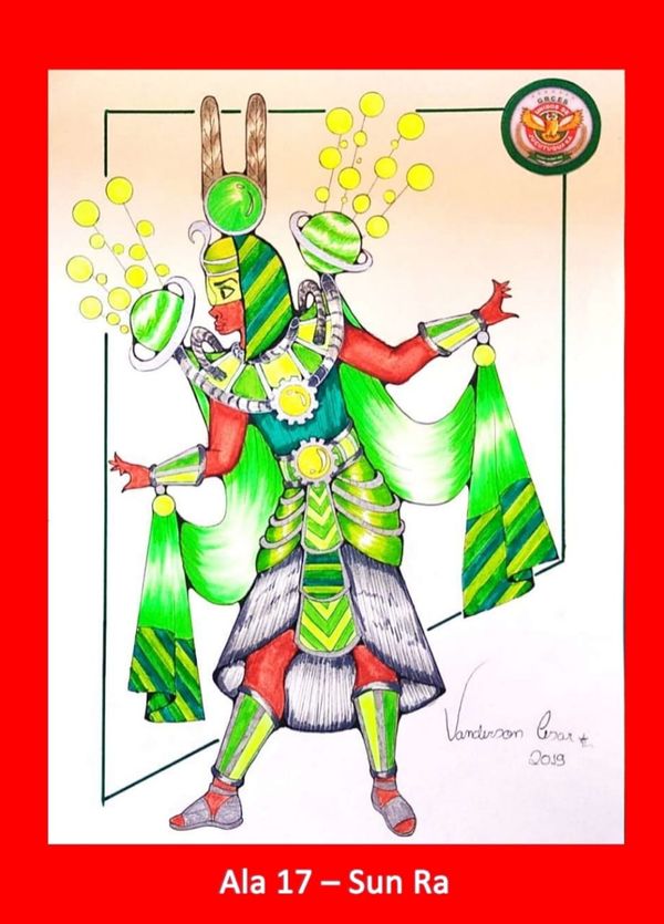 Croquis das fantasias da Unidos de Jucutuquara para o desfile do Carnaval de Vitória 2020 por Divulgação/Unidos de Jucutuquara