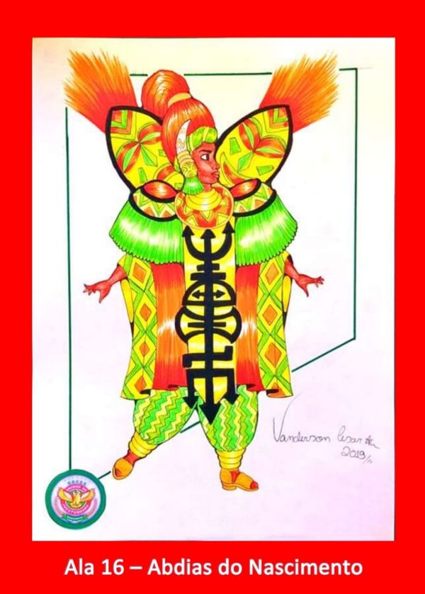 Croquis das fantasias da Unidos de Jucutuquara para o desfile do Carnaval de Vitória 2020 por Divulgação/Unidos de Jucutuquara