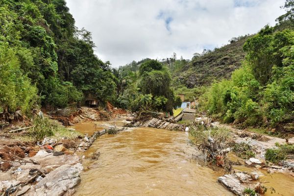 Comunidade Morro do Sal, zona rural de Vargem Alta, foi atingida pela chuva. Crédito: Fernando Madeira
