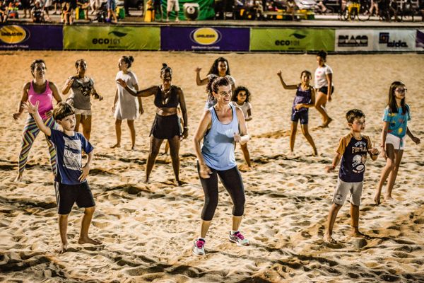 Abertura da Arena de Verão Vitória 2020 na Praia de Camburi. Crédito: Leonardo Silveira/PMV/Divulgação