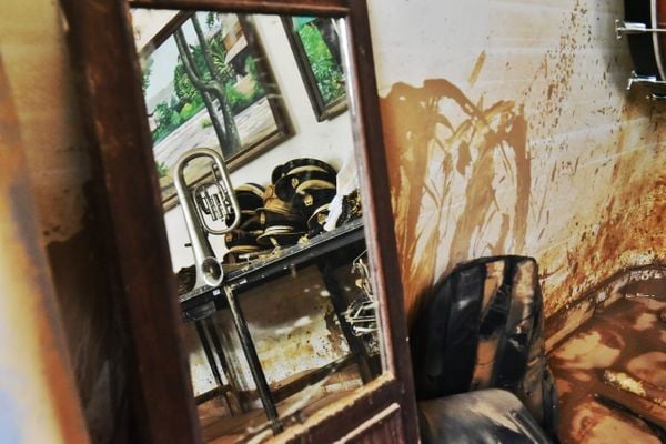 Chuva causou danos ao Espaço Cultural Zoé Rodrigues Misságia, no Centro de Iconha por Fernando Madeira