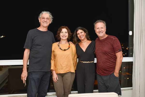 Laercio Ferraciolli e Anginha Buaiz, Elissa Ammar e Maurício Frota. Crédito: Monica Zorzanelli