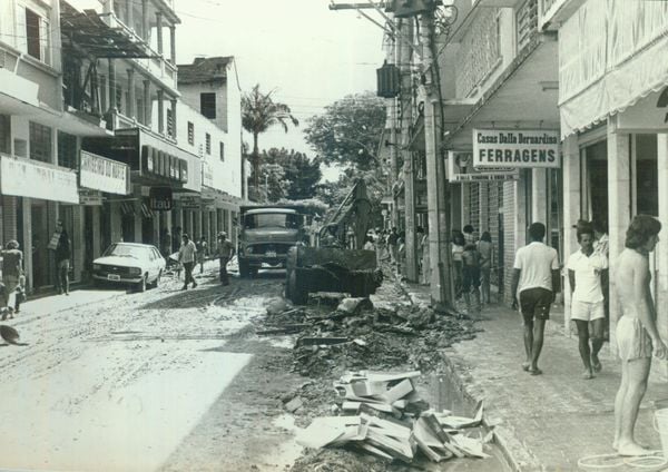 Em 1979, água invadiu casas e comércios de Colatina; prejuízo foi tido como "incalculável" na época por Acervo | A Gazeta