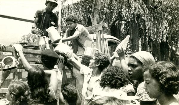 Em 1979, água invadiu casas e comércios de Colatina; prejuízo foi tido como "incalculável" na época por Acervo | A Gazeta