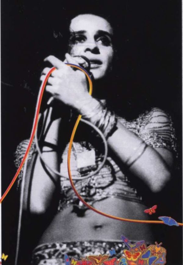 A cantora Maria Bethânia, nos anos 70. Crédito: Arquivo/AG