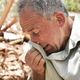 O aposentado Getúlio Bolzan, morador de Alta Saudade, zona rural de Muniz Freire, perdeu a casa em um deslizamento de terra e diz que escapou da morte: "livramento"
