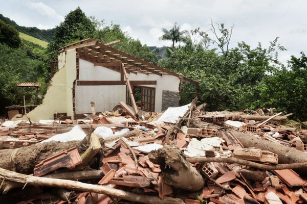 O aposentado Getúlio Bolzan, morador de Alta Saudade, zona rural de Muniz Freire, perdeu a casa em um deslizamento de terra e diz que escapou da morte: 