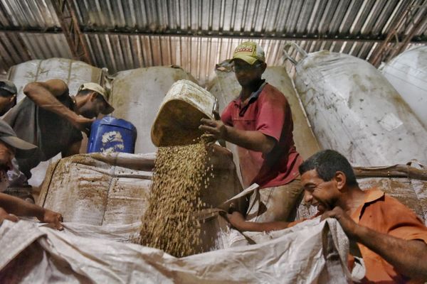 Armazém de grãos de café, em Iúna, foi inundado durante as chuvas que castigaram o Estado  por Fernando Madeira