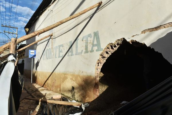Armazém de grãos de café, em Iúna, foi inundado durante as chuvas que castigaram o Estado  por Fernando Madeira