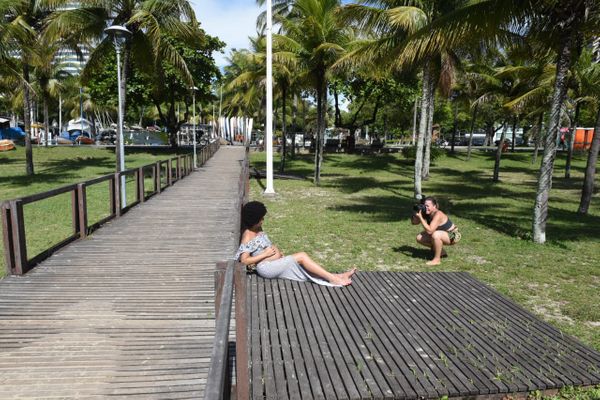 Praia da Guarderia em Vitória por Ricardo Medeiros