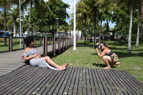 Praia da Guarderia em Vitória por Ricardo Medeiros