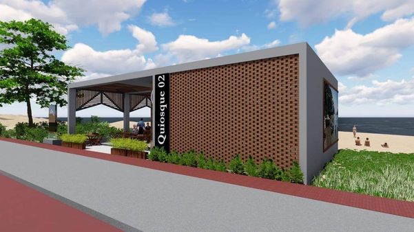 Modelo dos novos quiosques que serão construídos na orla de Vila Velha por Divulgação/Prefeitura de Vila Velha