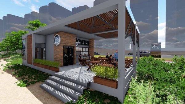 Modelo dos novos quiosques que serão construídos na orla de Vila Velha