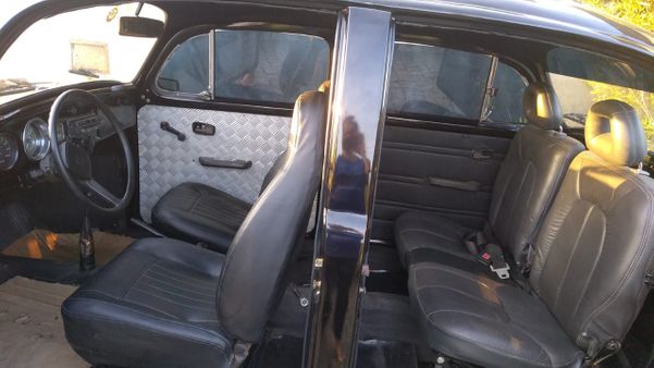 Interior do fusca transformado . Crédito: Arquivo pessoal
