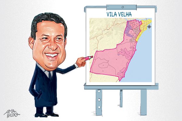 Neucimar traça seu mapa eleitoral na cidade. Crédito: Amarildo