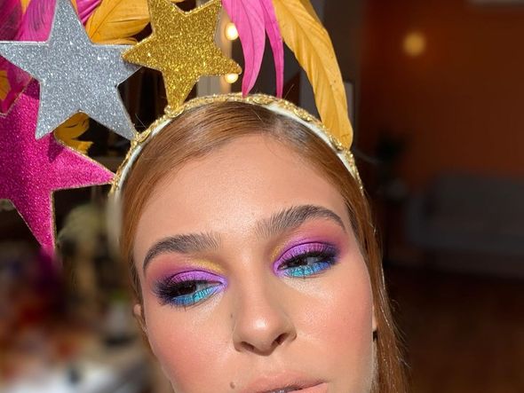 Make de carnaval de Aline Bretas por Divulgação