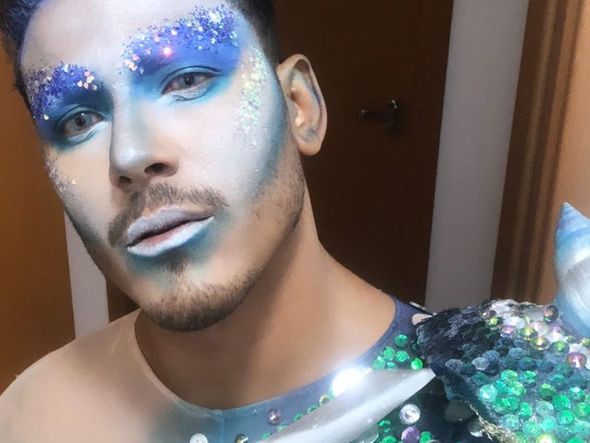 Make de carnaval feita pelo maquiador Heyd Tex por Divulgação