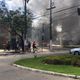 Carro foi incendiado na rua Marins Alvarino, em Itararé